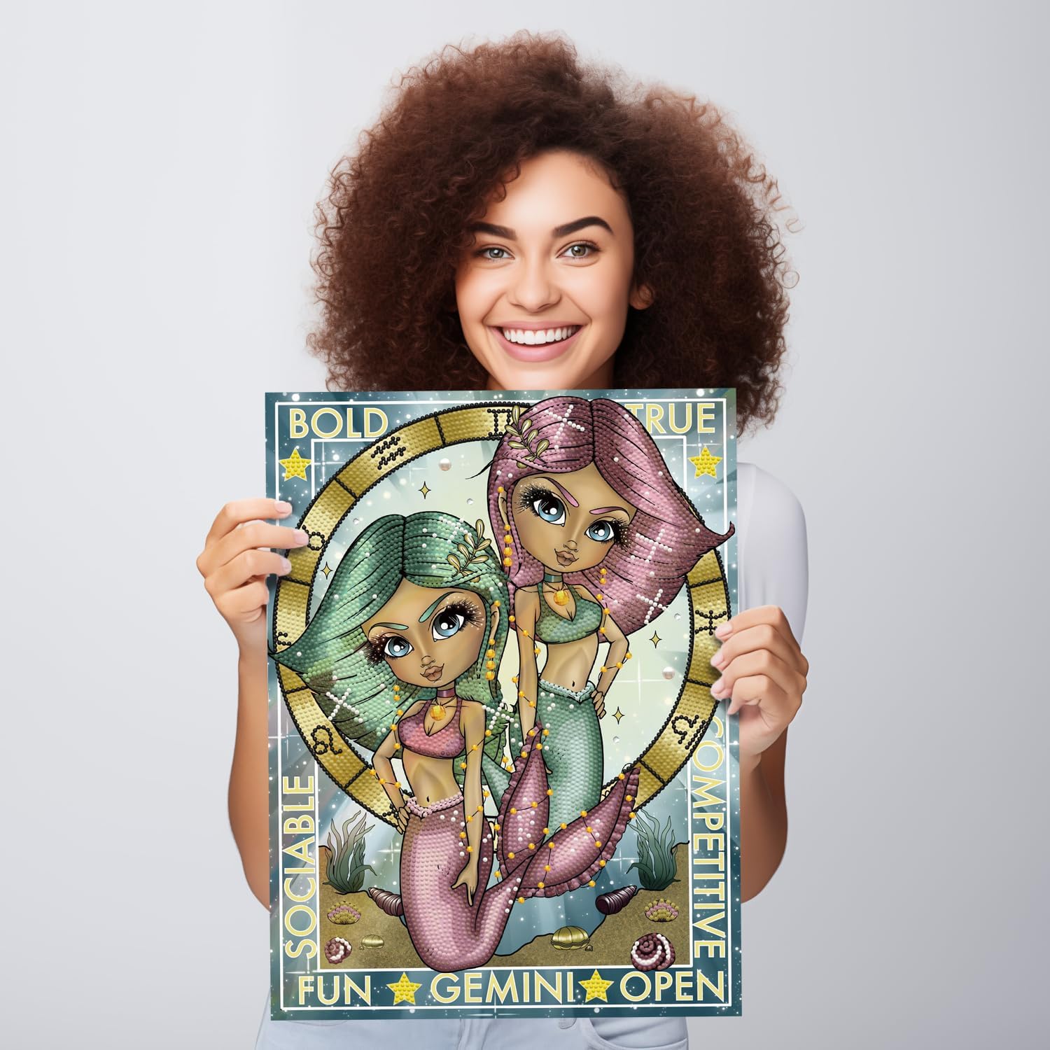 DIAMON DOT Gemin Diamon Paintin Kit fo Adult Diamon Ar Kit Relaxin Creativ Craf Ki wit Dot Gem 15.8x11.8