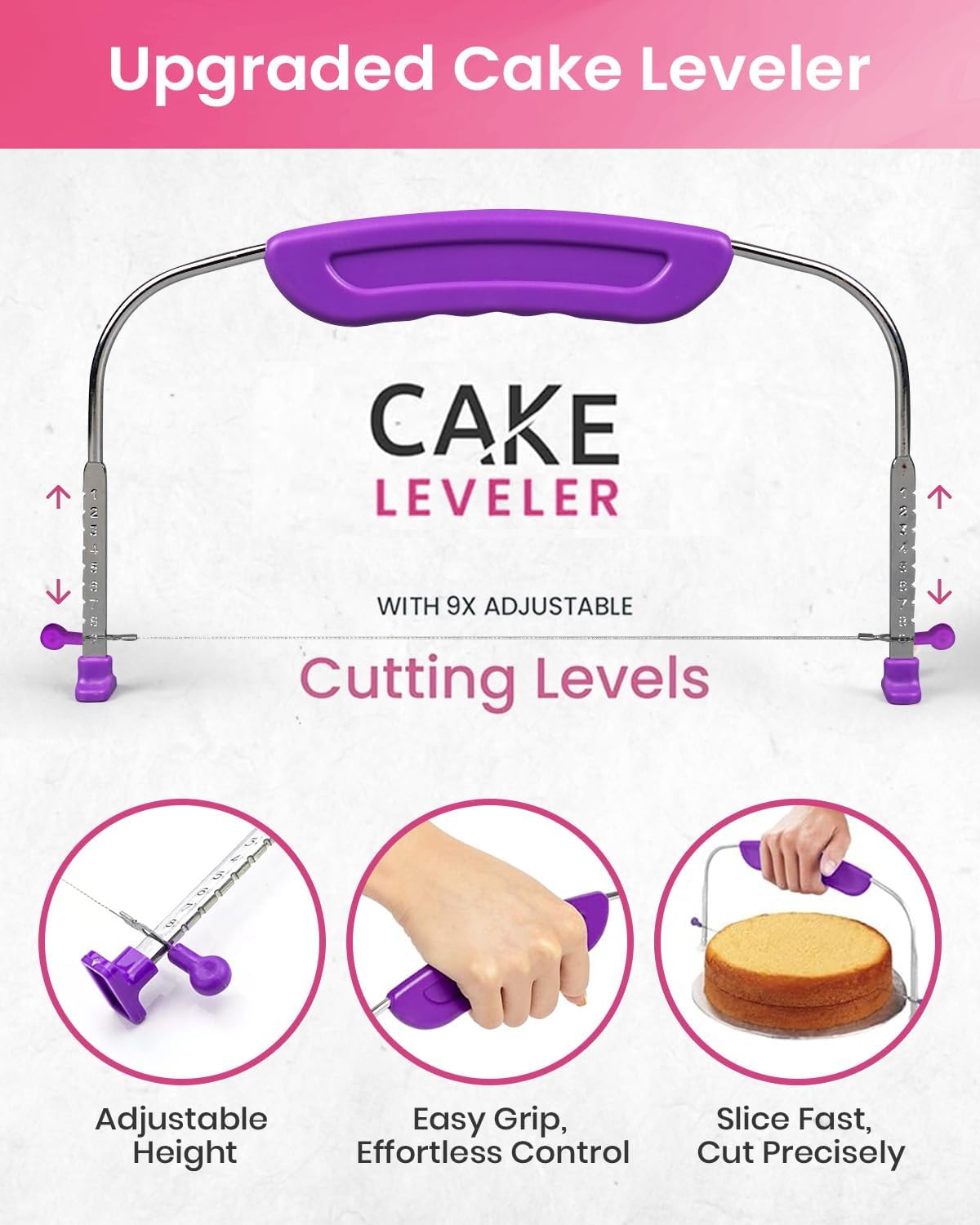 200PC Cak Decoratin Ki wit Cak Turntabl Leveler Bakin Supplie Gif Include 110+ Pipin Bags,5 Icin Tips, Frostin Spatulas Adjustabl Scraper Vide Tutorial Bookle more