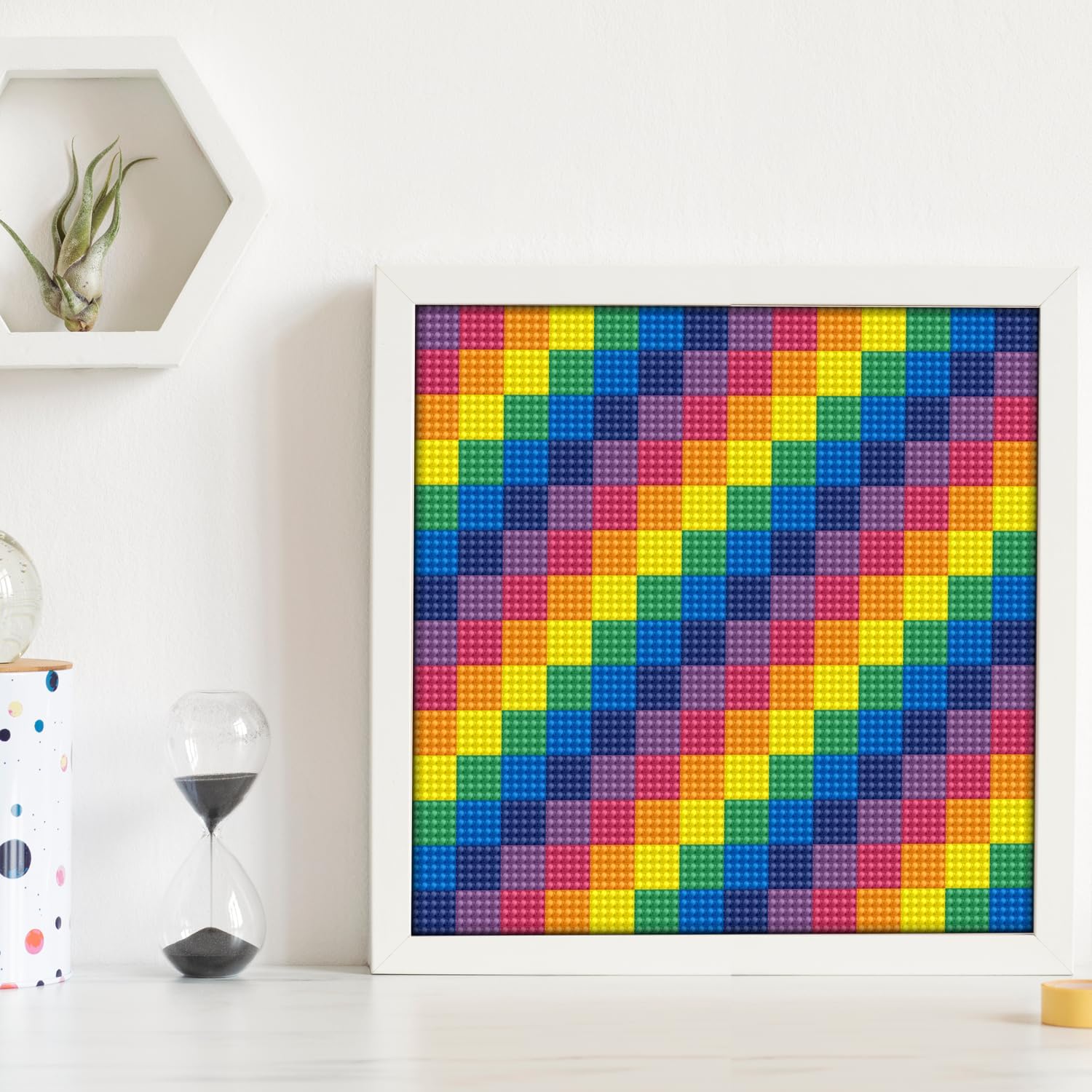 DIAMON DOT Tetrimino Diamon Paintin Kit fo Adult Diamon Ar Kit Relaxin Creativ Craf Ki wit Dot Gem Ki8x8