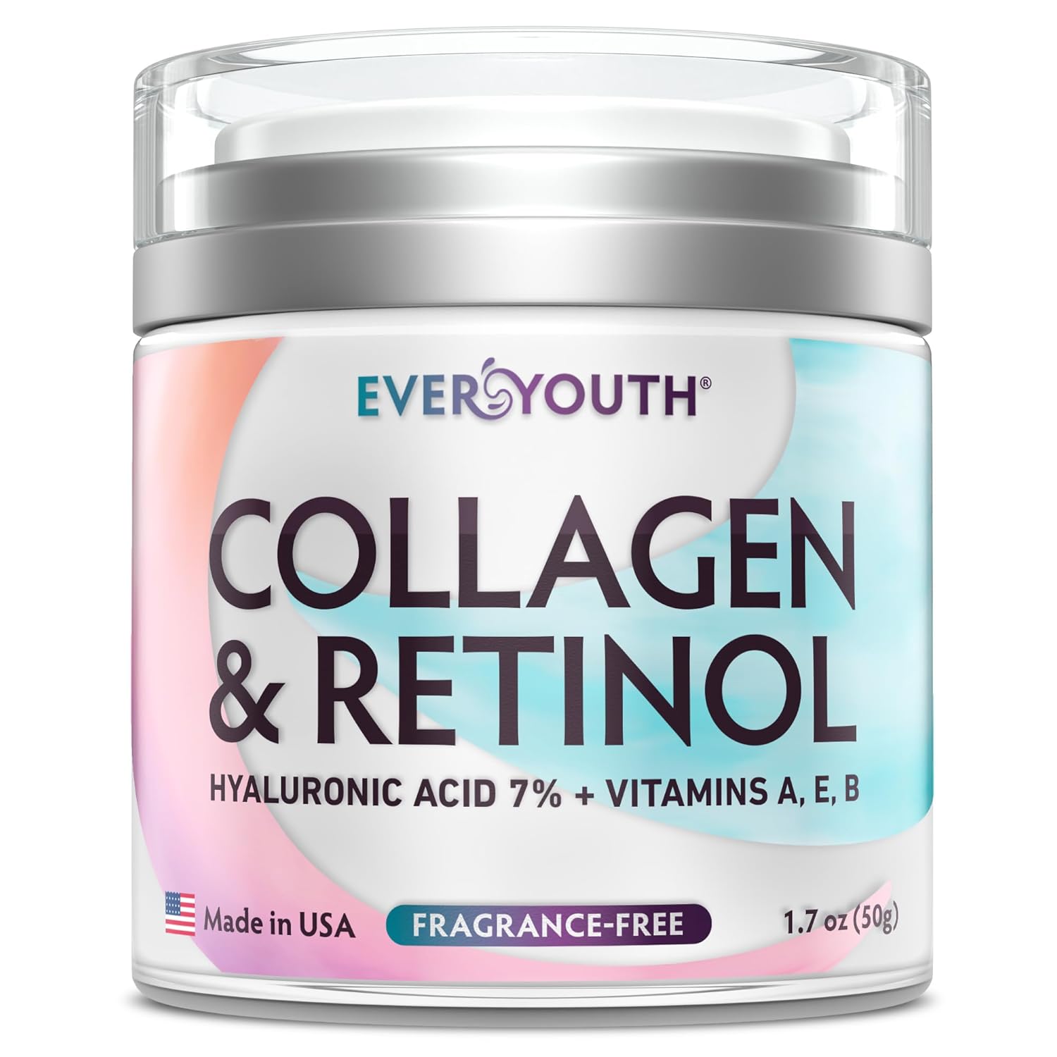 Collage Crea fo Face Nec D¨¦collet¨¦ Ant Agin Facia Moisturize fo Wome wit Hyaluroni Acid Vitami E Mad i USA Ant Wrinkl Fac Cream Nec Cream fo Tightenin an Firming 1.7oz