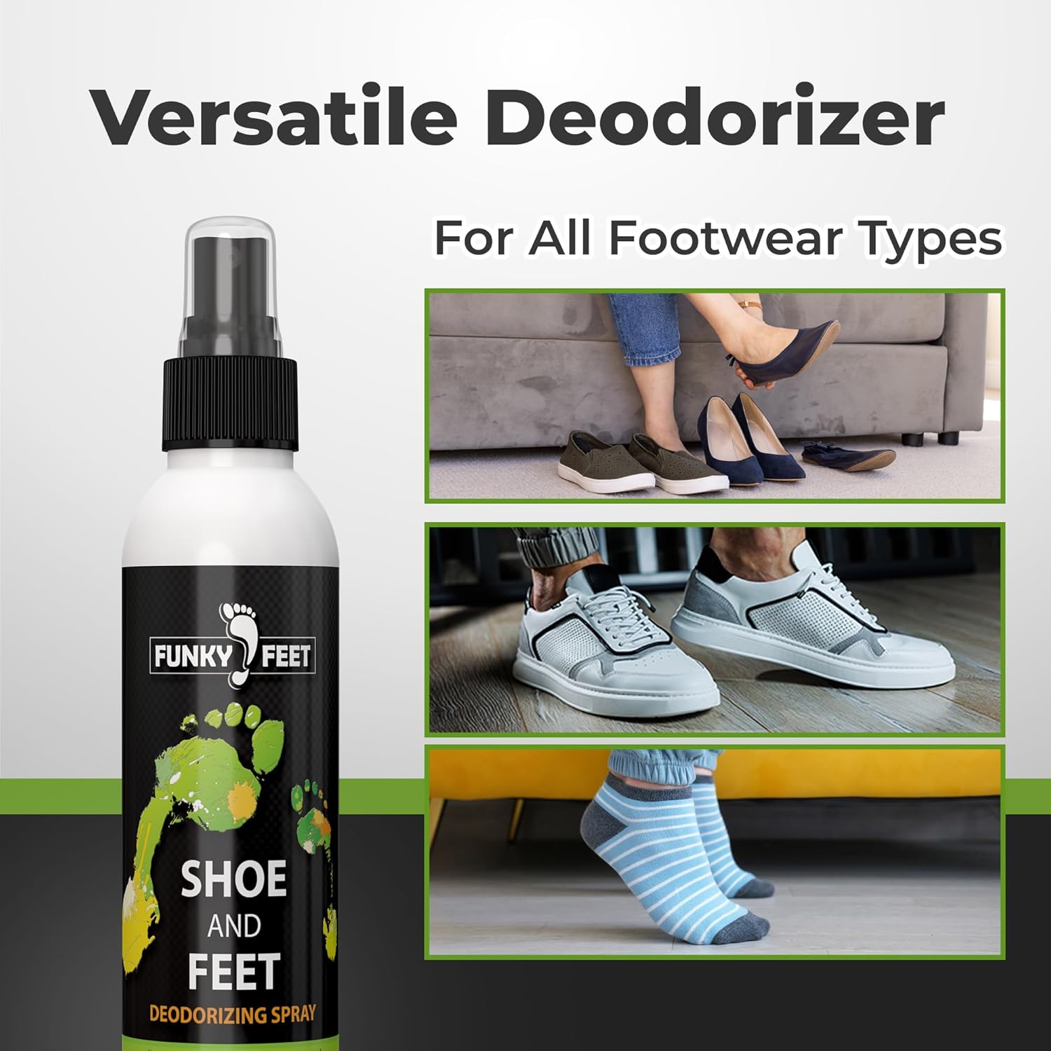 Sho Deodorize Spra Foo Spra 4o Foo Deodoran Extr Strengt Sho Odo Eliminatio Essentia Oil Blen fo Sweat Fee 100 Natura an Organi Mad i USA