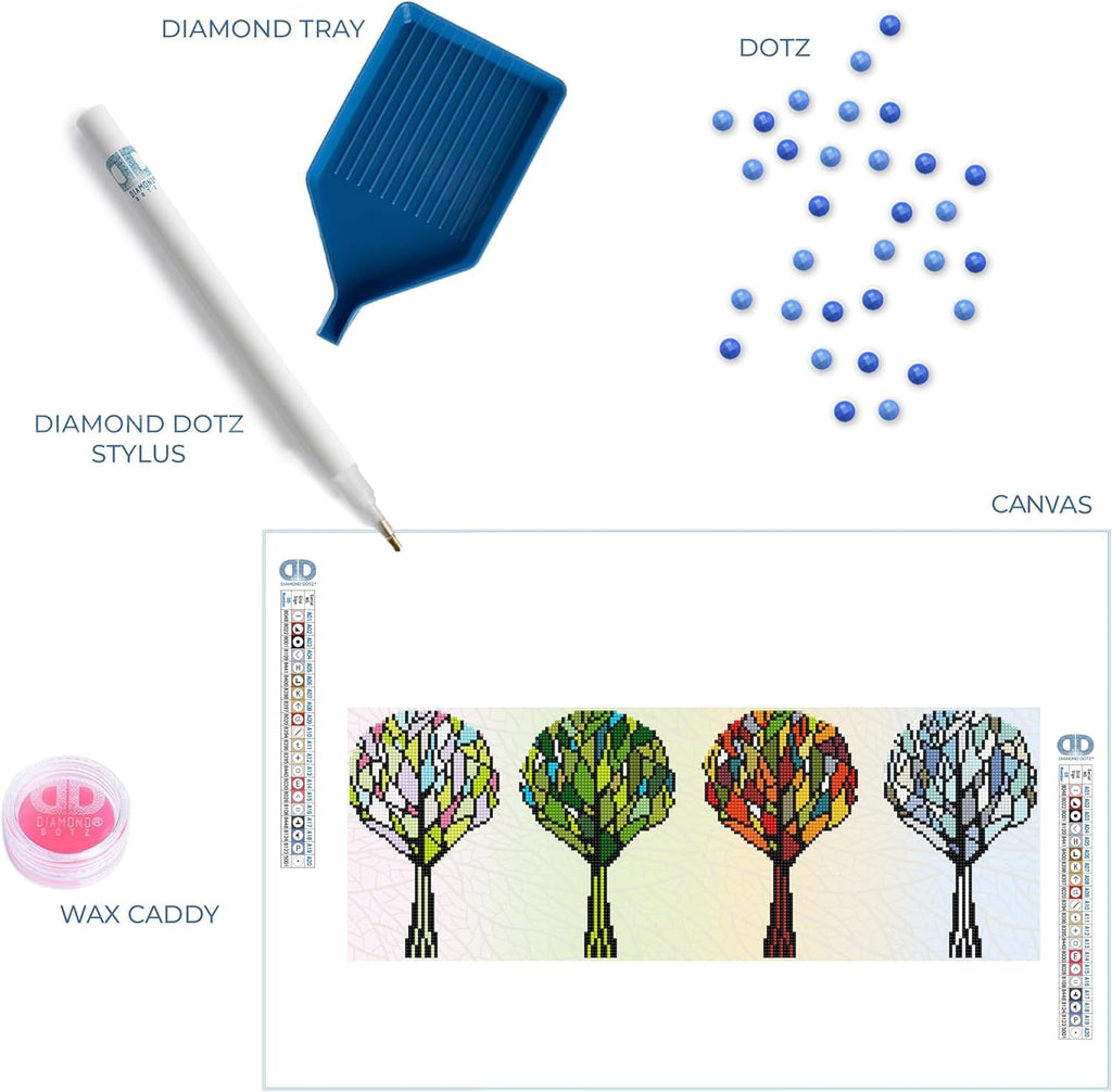DIAMON DOT Season Sparkl Tre Diamon Paintin Kit fo Adult Diamon Ar Kit Relaxin Creativ Craf Ki wit Dot Gem 23inchx8inch