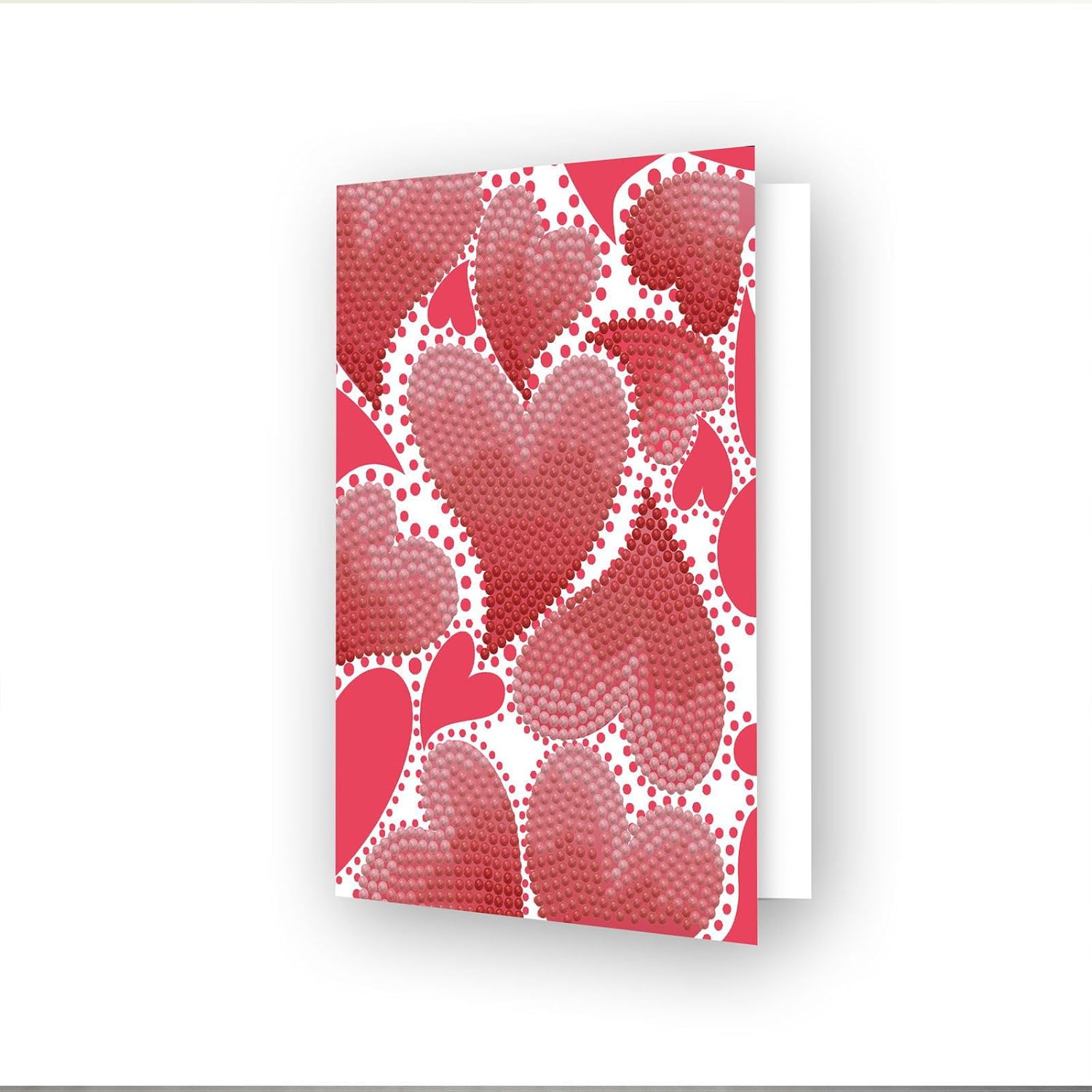 DIAMON DOT Heart Swir Diamon Ar Cards Handmad Diamon Paintin Card Kit Handmad Greetin Card Kit fo Valentine Note an Specia Occasions