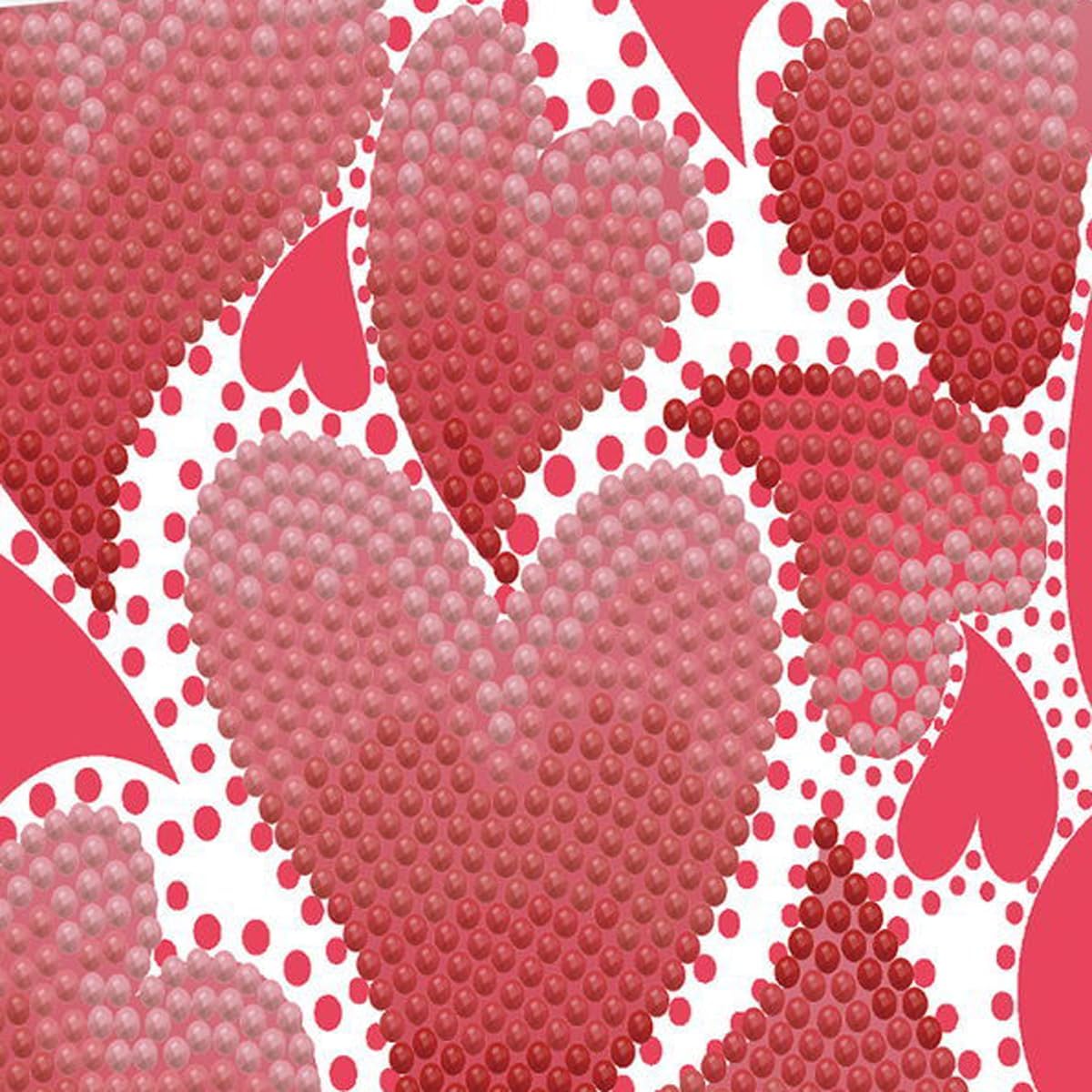 DIAMON DOT Heart Swir Diamon Ar Cards Handmad Diamon Paintin Card Kit Handmad Greetin Card Kit fo Valentine Note an Specia Occasions