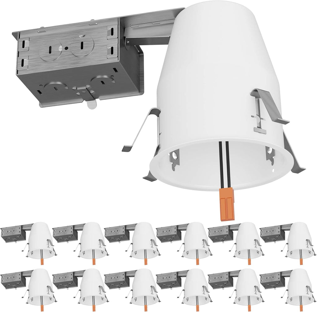 Sunc 1 Pac Inc Recesse Lightin Housin Can Remode Ai Tigh Ceilin Cans 120-277V,Har Wired TP2 Connecto Included Eas Install I Rate UL