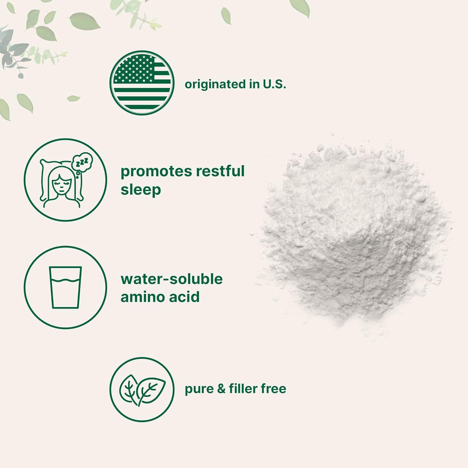 Micr Ingredient Glycin Powder 1K (2. Pounds) Glycin 1000m Pe Serving Support Restfu Slee an Neurotransmitter Wate Solubl an Product o USA