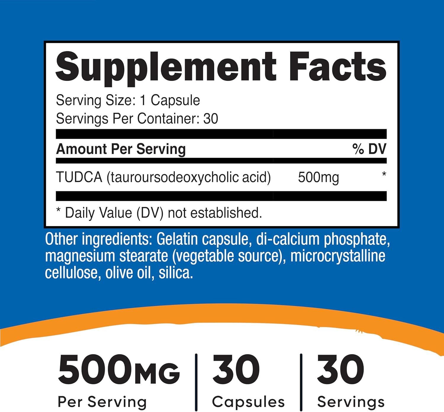 Nutricos Tudc 500mg 3 Capsule (Tauroursodeoxycholi Acid Premiu Quality Glute Free