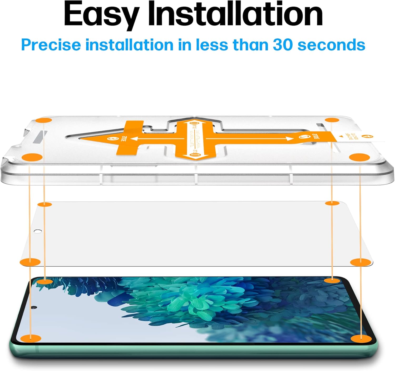 Power Theory Designed for Samsung Galaxy S20 FE 5G / 4G Screen Protector Tempered Glass [9H Hardness], Easy Install Kit, 99% HD Bubble Free Clear, Case Friendly, Anti-Scratch, 2 Pack