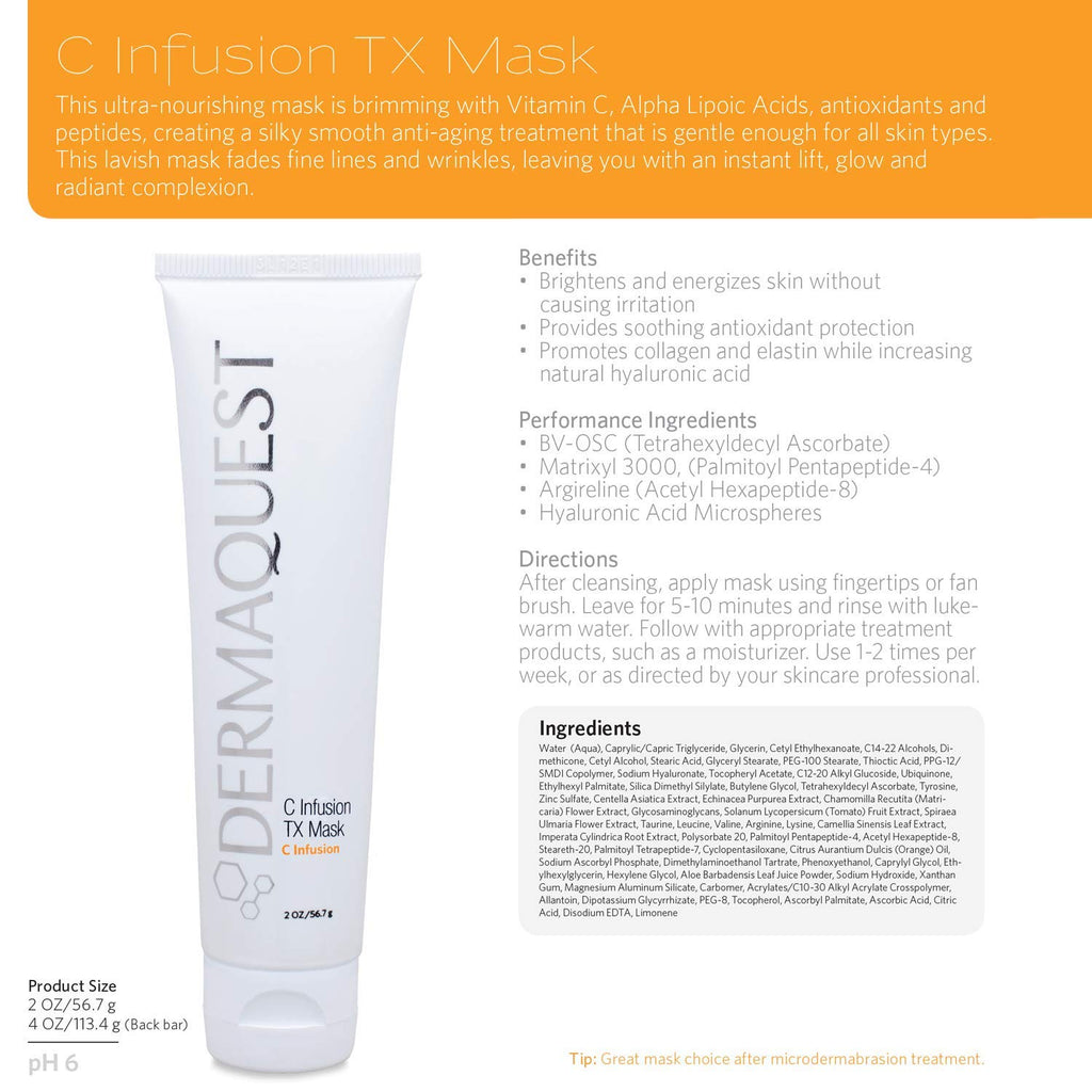 DermaQues Infusio T Ant Agin Vitami Fac Mas Brightenin Energizin Por Minimizin Facia Mas Fo Wome Me (2oz)