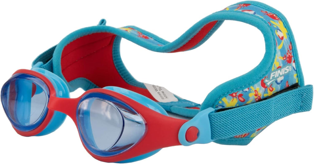 FINIS DragonFly Kids Swim Goggles - Ages 3-6, Adjustable Floating Strap, UV Protection, Anti-Fog