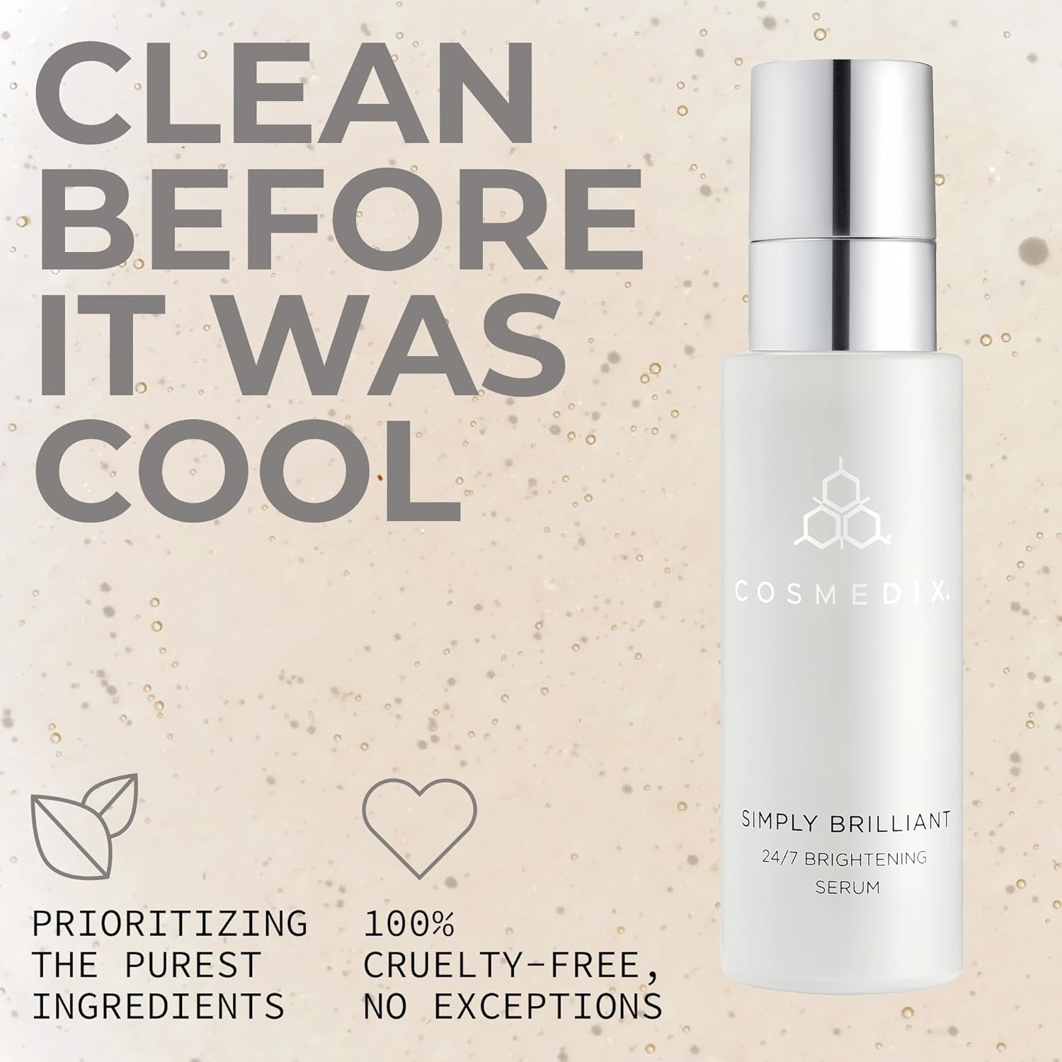 COSMEDI Simpl Brillian 24/ Brightenin Fac Seru Exfoliatin Facia Seru fo Fin Lines Wrinkle Uneve Ski Ton Gentl Firmin Skincar fo Brighter-Lookin Ski Natura Glow