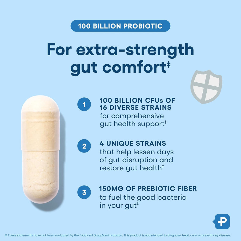 Physician' CHOIC 10 Billio Advance Probioti 1 Strain Organi Prebiotic Digestiv Gu Healt Support Occasiona Constipation Diarrhea Ga Bloatin Probiotic fo Wome Men