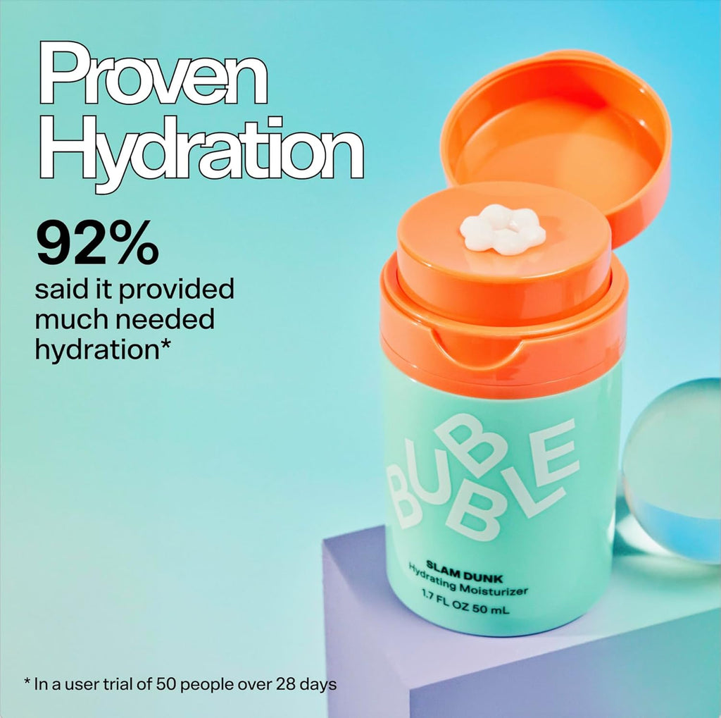 Bubbl Skincar Sla Dun Hydratin Fac Moisturize Lightweigh Fac Lotio Wit Vitami  Alo Ver Dail Facia Moisturize fo Norma Dr Ski Ski Car wit Blu Ligh Protectio (50ml)