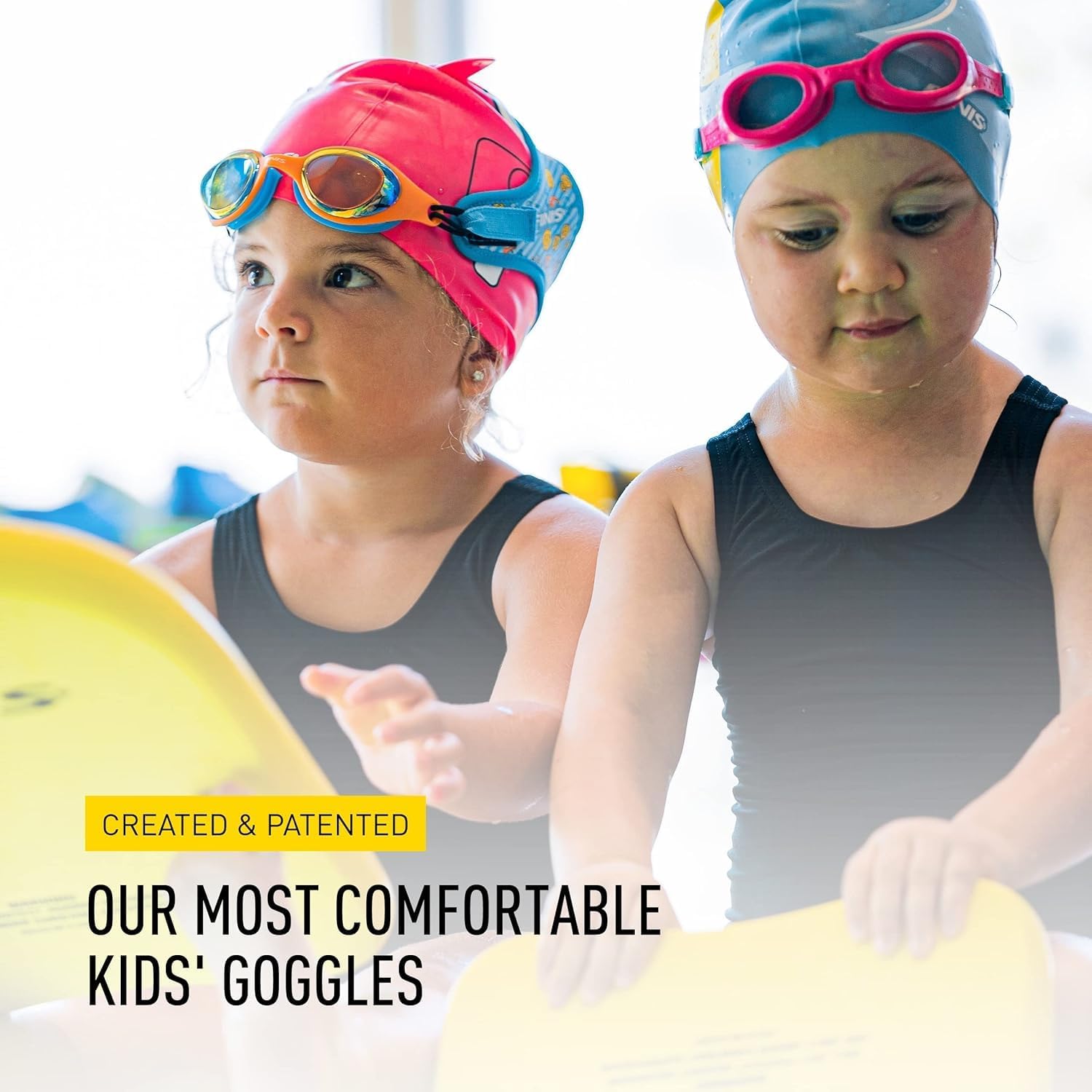 FINIS DragonFly Kids Swim Goggles - Ages 3-6, Adjustable Floating Strap, UV Protection, Anti-Fog