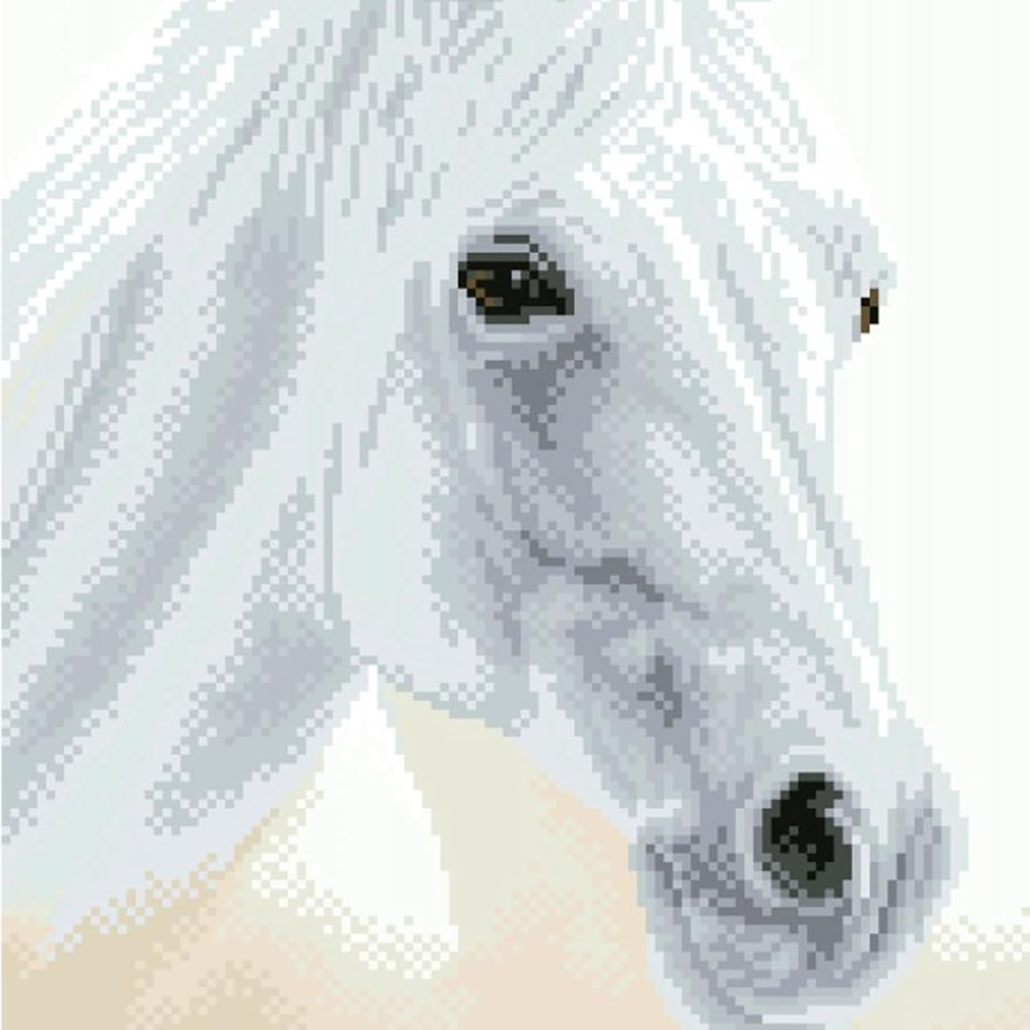 DIAMON DOT Arabia Beaut Hors Diamon Paintin Kit fo Adult Diamon Ar Kit Relaxin Creativ Craf Ki wit Dot Gem 12.2inchx16.1inch