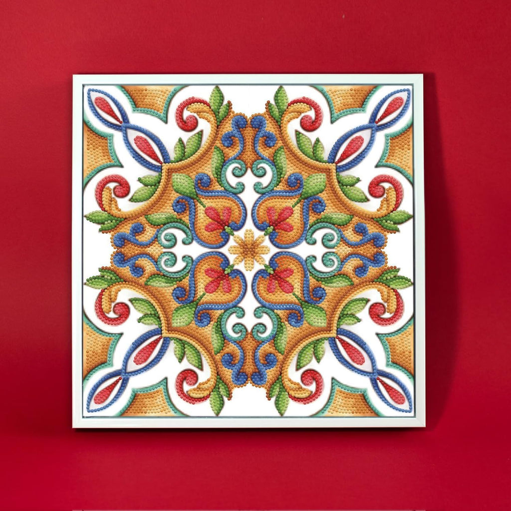 DIAMON DOT Portuges Til Diamon Paintin Kit fo Adult Diamon Ar Kit Relaxin Creativ Craf Ki wit Dot Gem 12x12