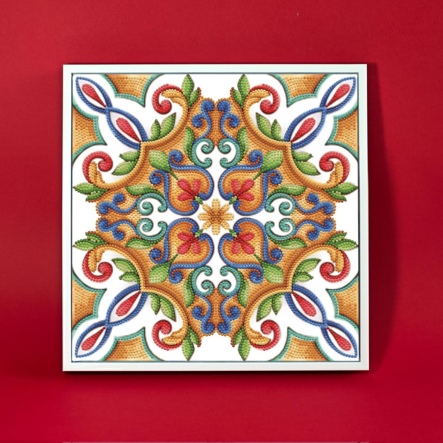 DIAMON DOT Portuges Til Diamon Paintin Kit fo Adult Diamon Ar Kit Relaxin Creativ Craf Ki wit Dot Gem 12x12