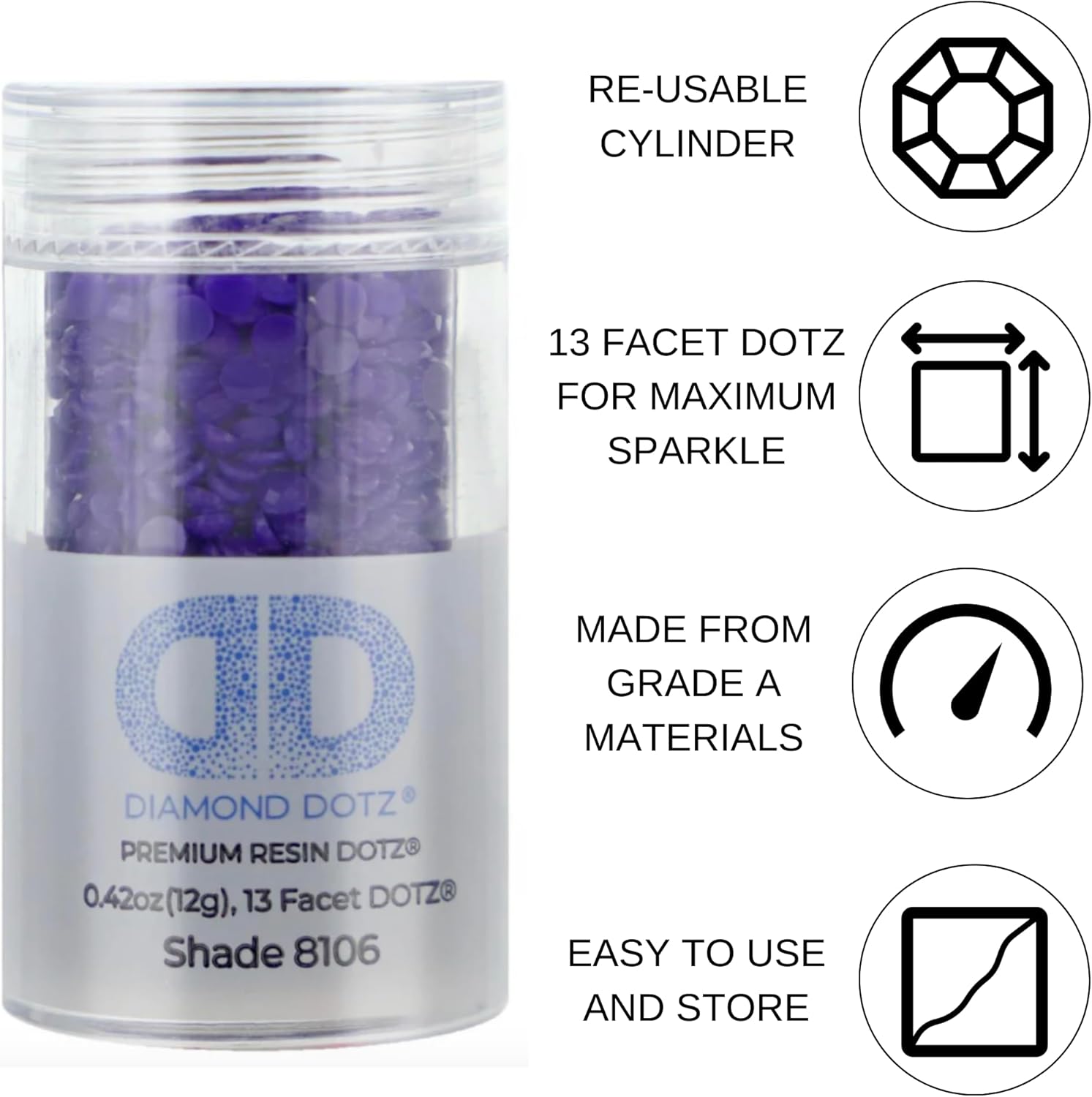 Diamon Dot 2.8M 12 Cylinde Imperia Purpl Freestyl Diamon Paintin Beads Diamon Ar Beads Replacemen Drills Loos Gem fo DI Craft an Ar Projects