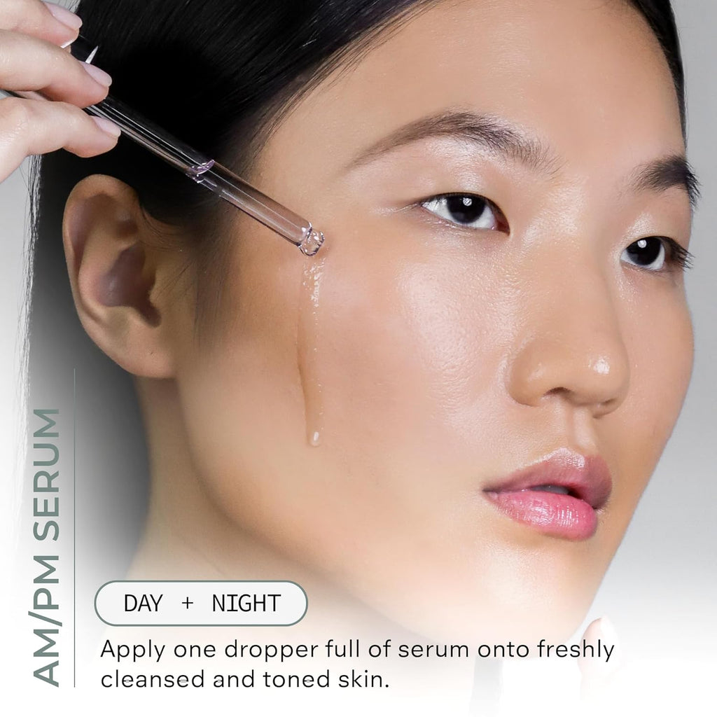 COSMEDI Bakuchio Complet Plant-Base Retino Alternativ Fac Seru Hydratin Seru fo Fin Lines Wrinkle Uneve Ski Ton Facia Ski Car fo Brighter Firme Fresh-Lookin Skin