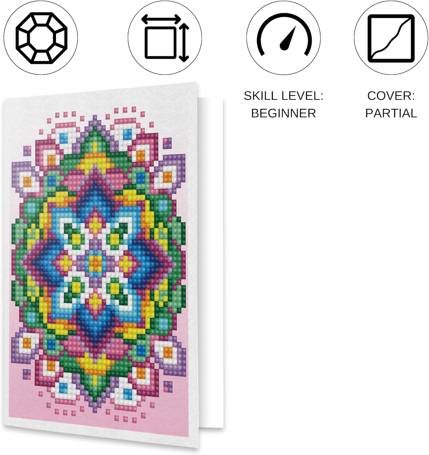 DIAMON DOT Pin Sta Hear Diamon Ar Cards Handmad Diamon Paintin Card Kit Handmad Greetin Card Kit fo Than Yo Note an Specia Occasions