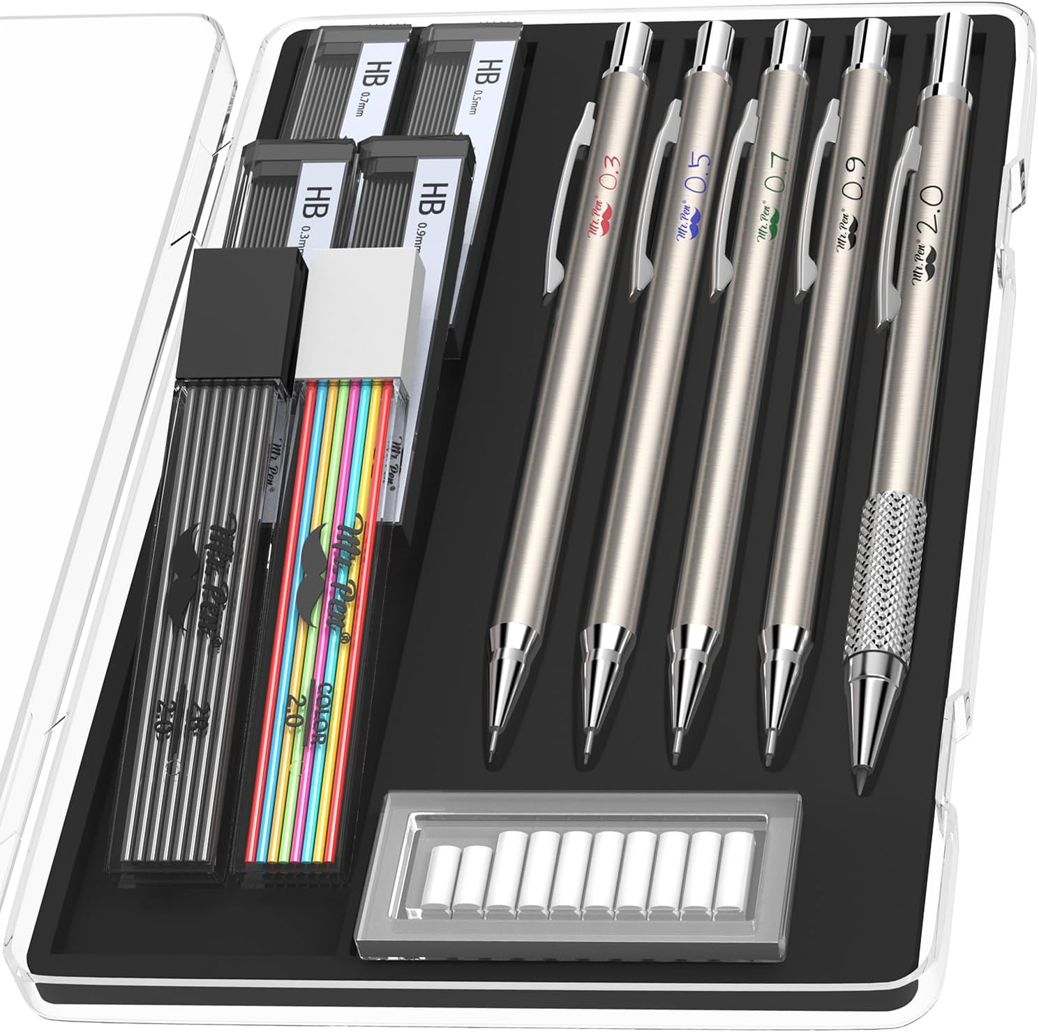 Meta Mechanica Penci Se wit Lea an Erase Refills Sizes 0.3 0.5 0.7 0.9 2mm Drafting Sketching Architecture Drawin Meta Mechanica Pencils