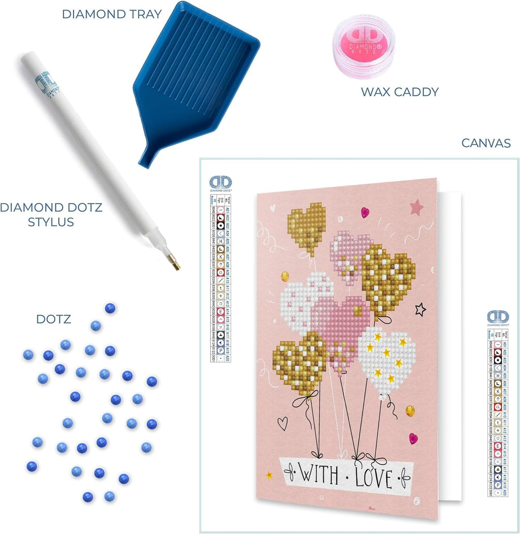 DIAMON DOT Lov Balloon Car Diamon Paintin Kit fo Adult Diamon Ar Kit Relaxin Creativ Craf Ki wit Dot Gems