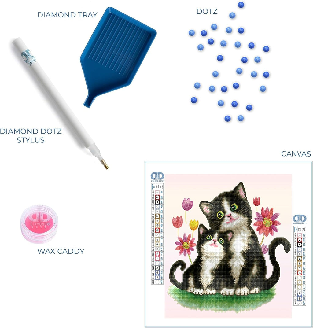 DIAMON DOT Kitt Son Cat Diamon Paintin Kit fo Adult Diamon Ar Kit Relaxin Creativ Craf Ki wit Dot Gem 16.5inchx14.6inch