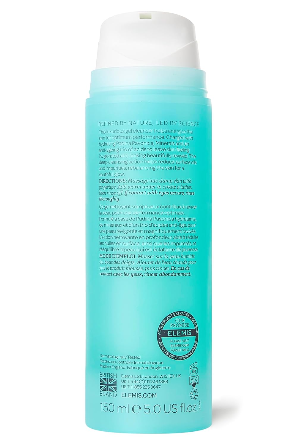 ELEMI Pro-Collage Energisin Marin Cleanse 150m Anti-Agin Ge Fac Was T Purify Energiz Refres Ski wit Magnesiu Zinc