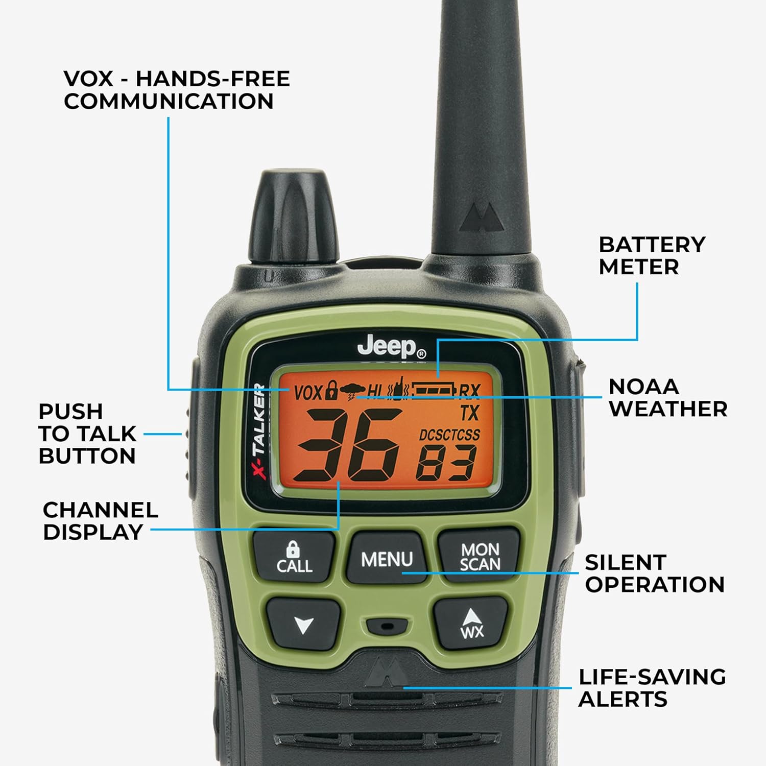 Midland Jeep X-TALKER T77VP5J Two Way Radios Extreme Dual Pack