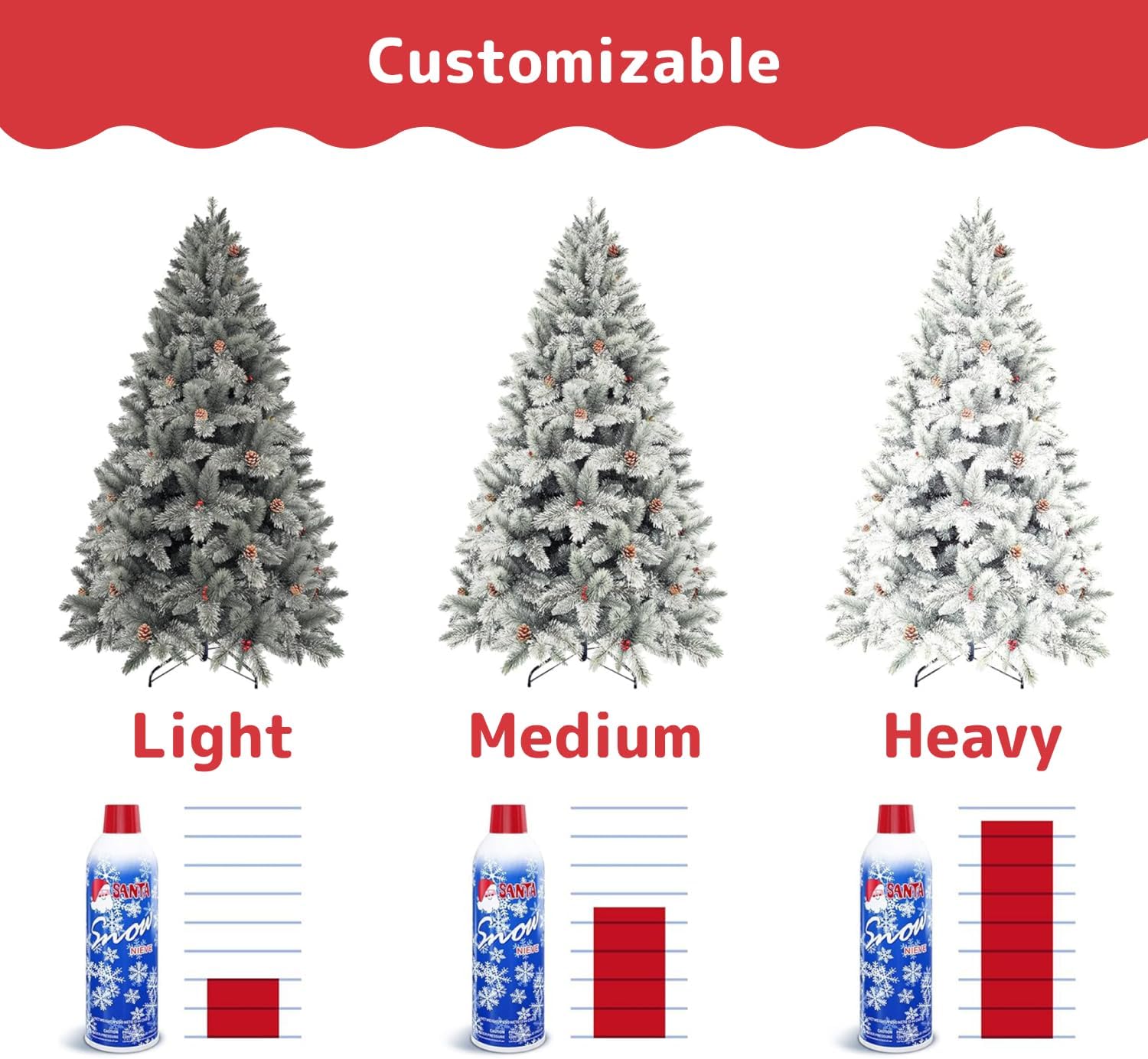 Prexte Pac Fak Sno Spra fo Christma Tre Quick-Dr Texture Christma Tre Flockin Spra i 13o Aeroso Bottle fo Decoratin an Craft Artificia Sno Floc fo Window an Mirrors