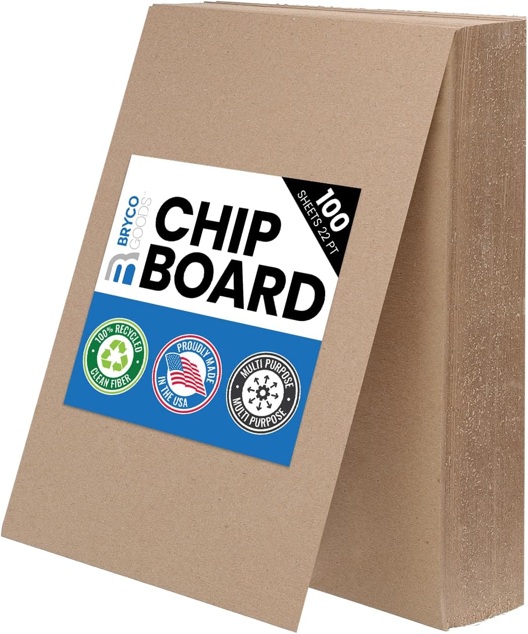 Chipboar Sheet 8.5inc 11inc 10 Sheet o 22-Poin Kraf Boar fo Crafts DI Projects an Packagin Durabl Alternativ t Cardboar Sheet an MD Board