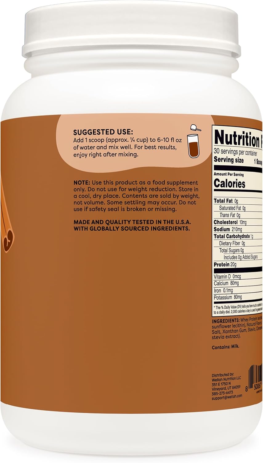 Wella Protei You Whe (3 Servings Cha Flavored Whe Protei Isolate