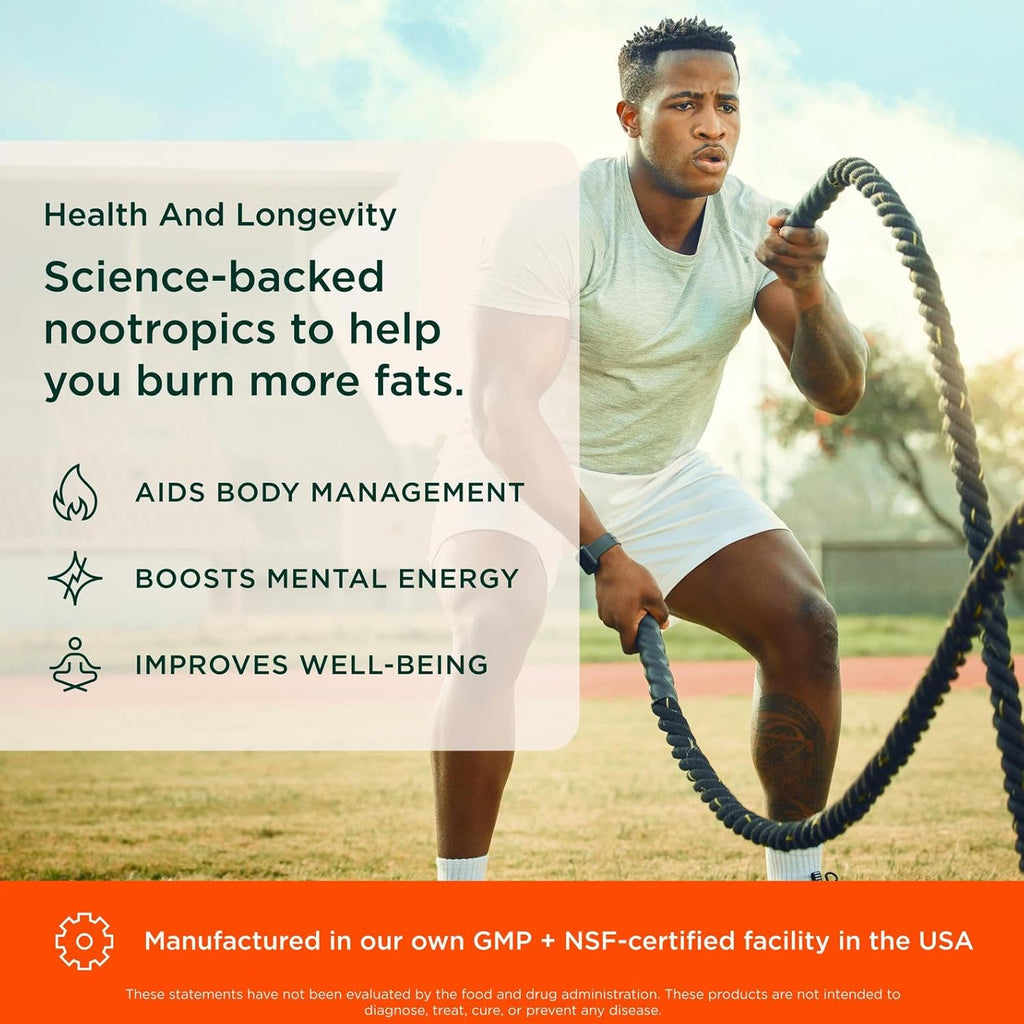 Geniu Thermogeni Fa Burner 6 Die Veggi Pill Weigh Los Metabolis Supplement Appetit Suppressan Energ Booste Caffeine-Fre Nootropi Focu Brai Boos Ashwagandh TeaCrine