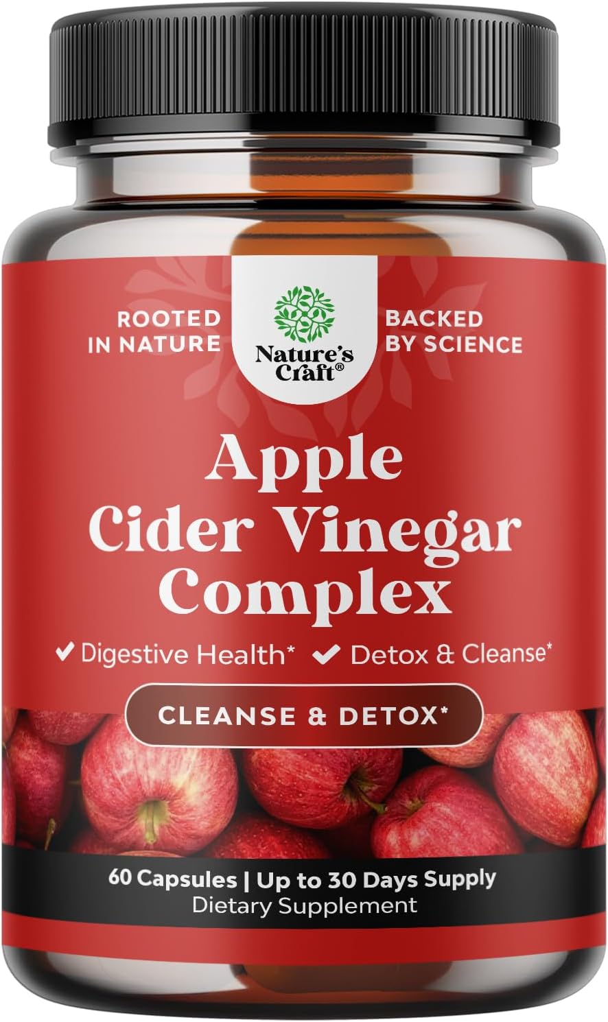 Cleansin Appl Cide Vinega Capsule AC Cleans an Deto Pill fo Gu an Digestiv Healt wit Slimmin Cayenn Extr Strengt AC Capsule fo Gu Cleans an Ful Bod Deto (3 Servings)