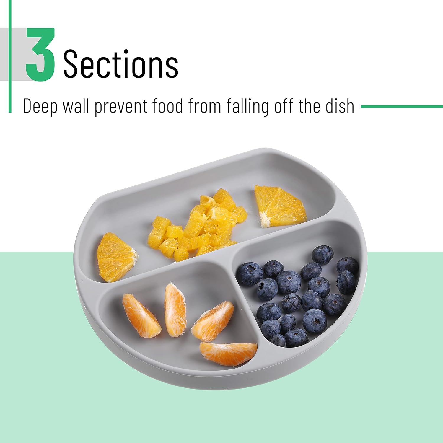 Silicon Suctio Plate fo Toddlers Baby Kids wit Suction