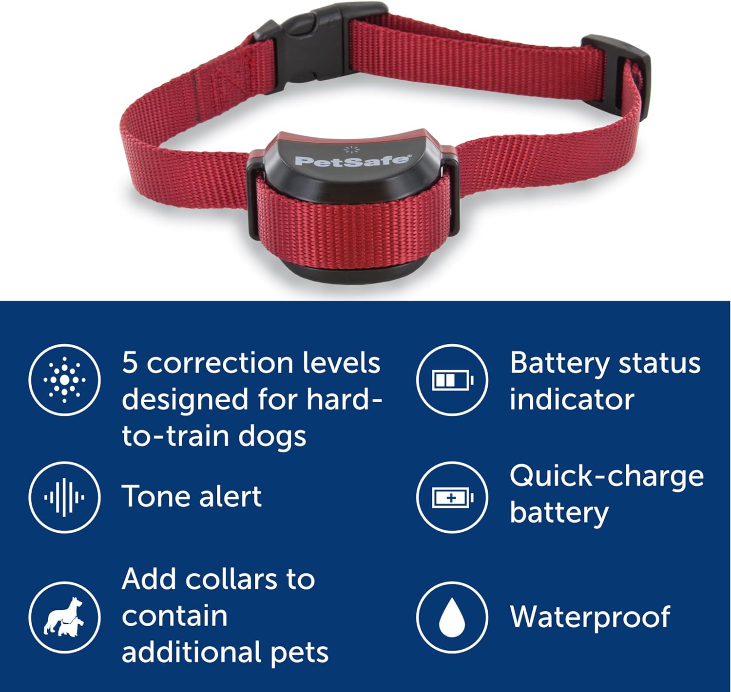 PetSafe Stay Play 2-Dog Wireless Fence for Stubborn Dogs - America's Safest Wireless Pet Containment System - No Dig Electric Fence - Circular Boundary - Secure 3/4-Acre Yard - for Dogs 5lb+