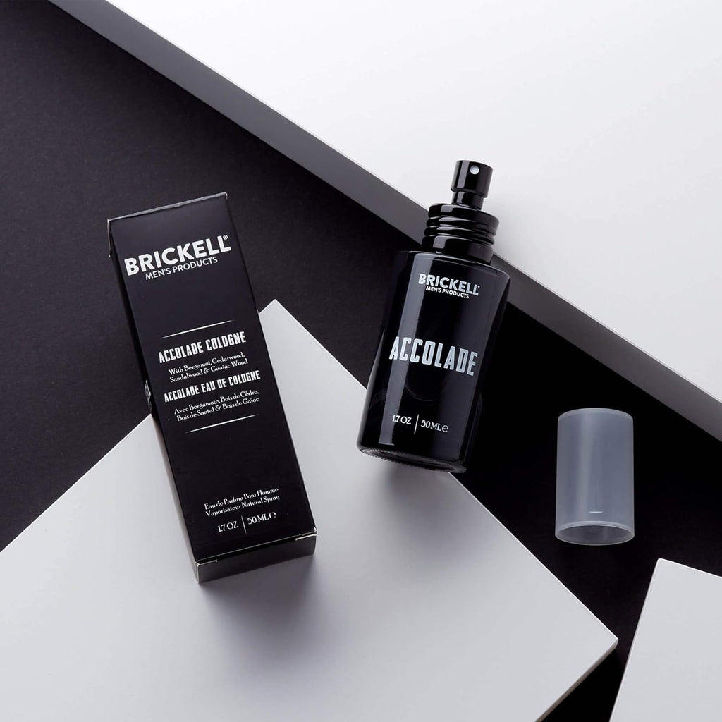 Brickel Men' Accolad Cologn fo Men Italia Bergamot Cedarwood Sandalwood Lemon an Guaia Woo Scent Natura an Organic 1. Ounces