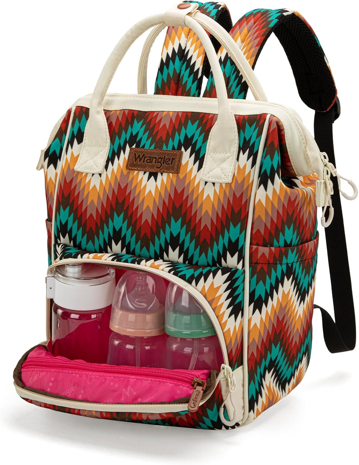 Wes Wrangle Azte Calli Diape Ba Backpac wit Strolle Strap Multifunctio Bab Trave Ba WG2211-9110TN