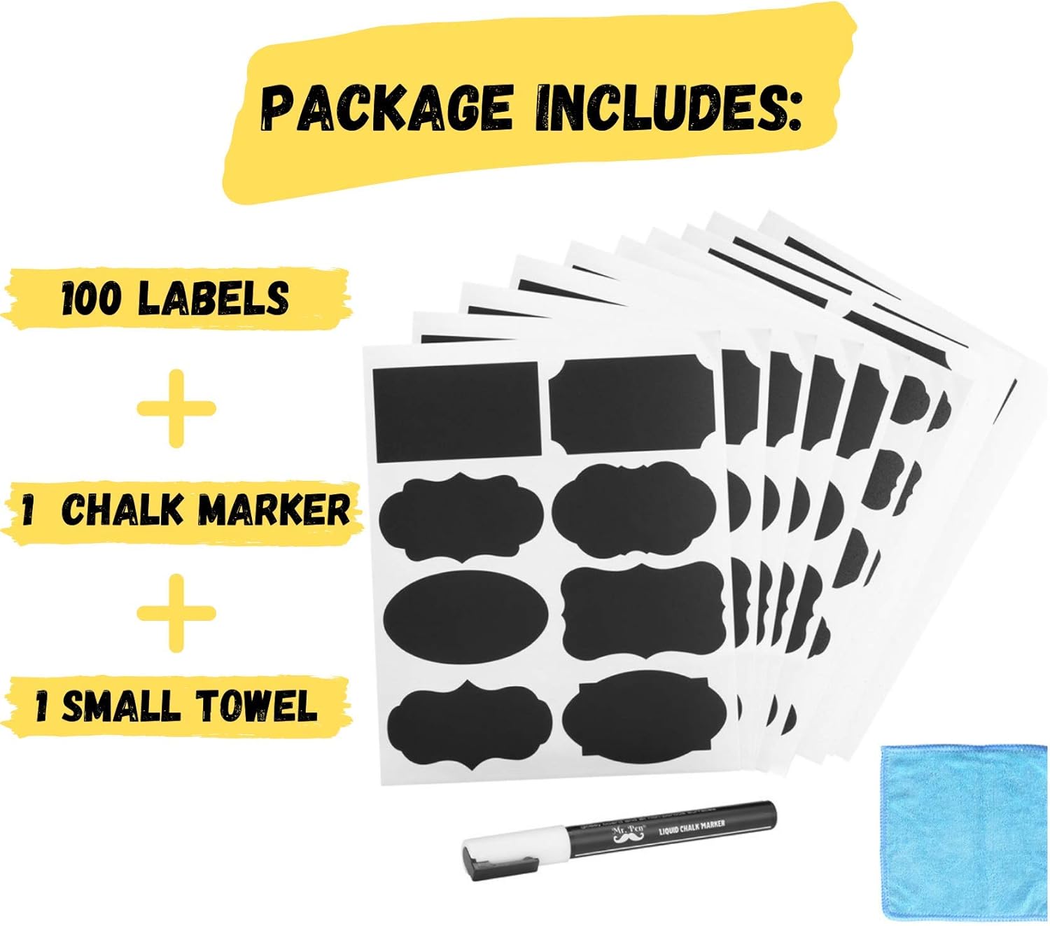 Chal Marker an Chalkboar Labels