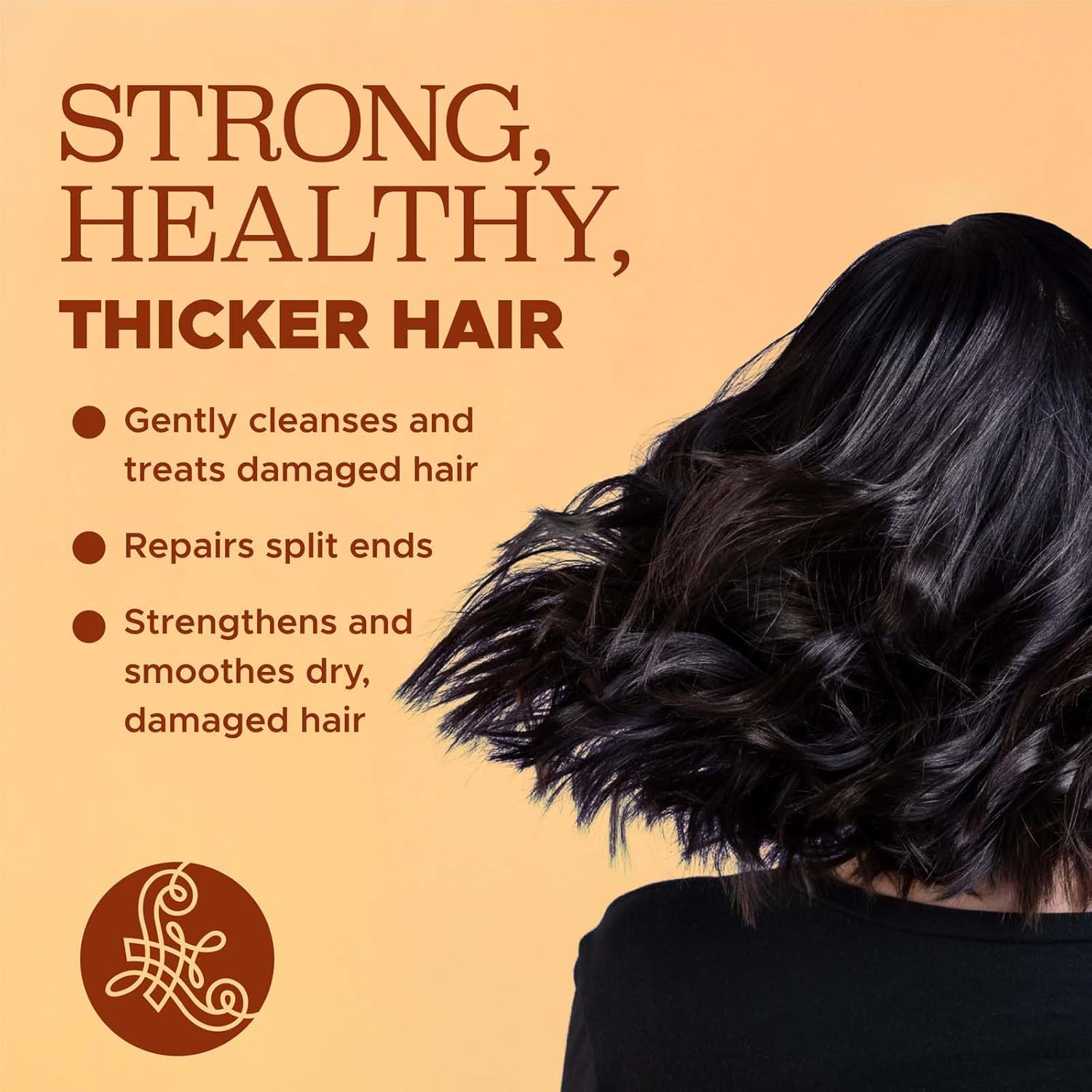 Luseta Turmeric Collagen Hair Mask Thickening Hair Treatment for Thin and Oily Hair, Nourish Scalp, Frizz Control Add Shine, Sulfate Free