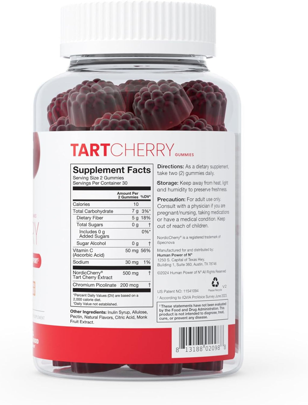 Human Tar Cherr Gummie Uri Acid Immunity Inflammatio Metaboli Healt Suppor NS Certifie Sport Powerfu Antioxidan Non-GM fro Make o SuperBeet 6 Sugar-Fre Vega Gummy