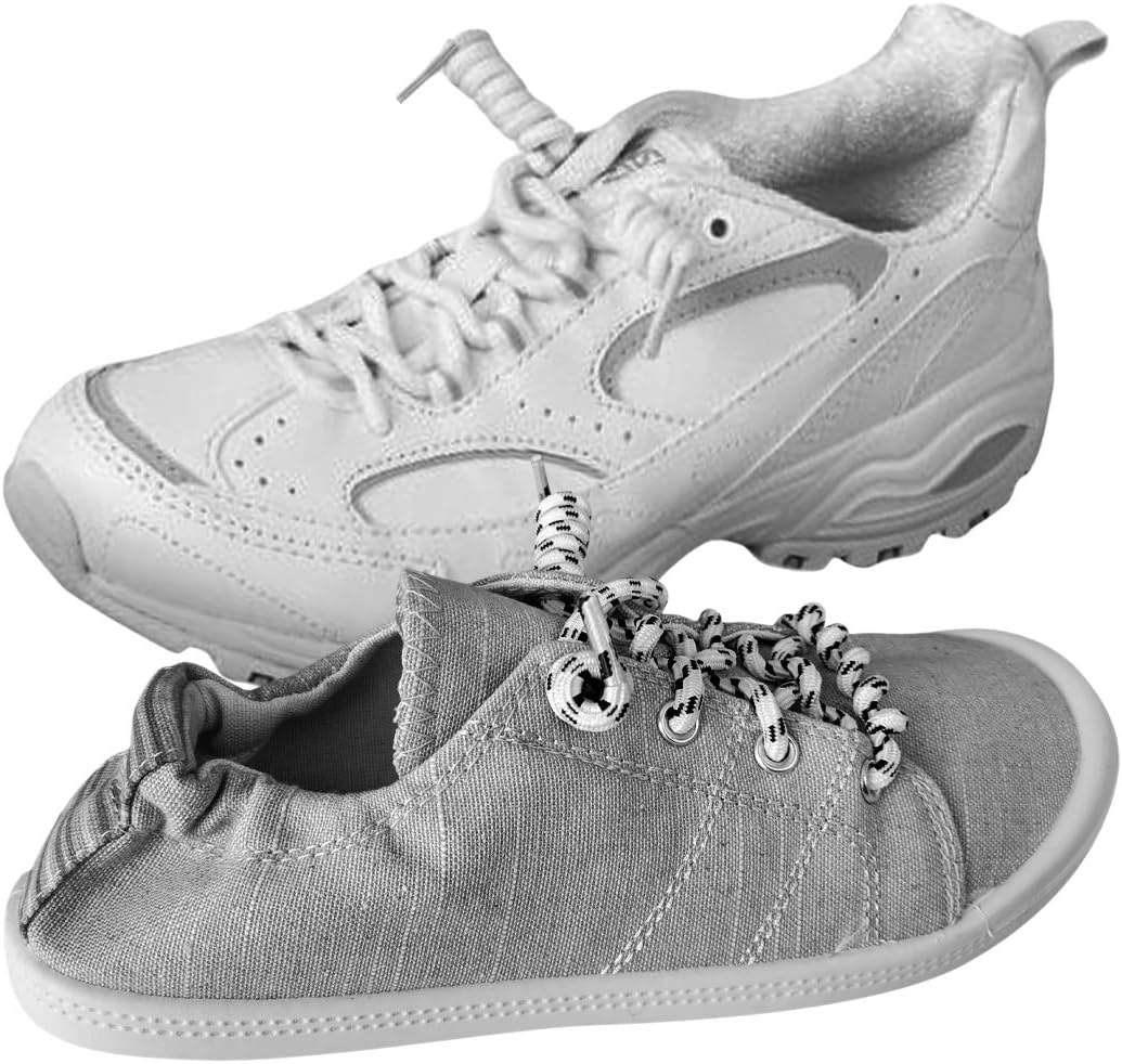 FOOTMATTERS Curly No Tie Shoe Laces - Elastic Spring Laces