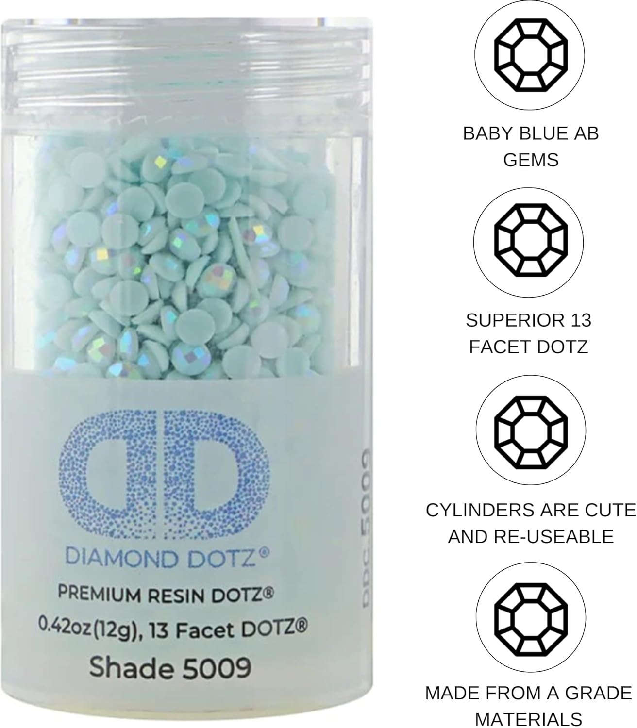 Diamon Dot 2.8M 12 Singl Cylinde ( Pack Bab Blu A Freestyl Diamon Paintin Beads Diamon Ar Beads Replacemen Drills Loos Gem fo DI Craft an Ar Projects