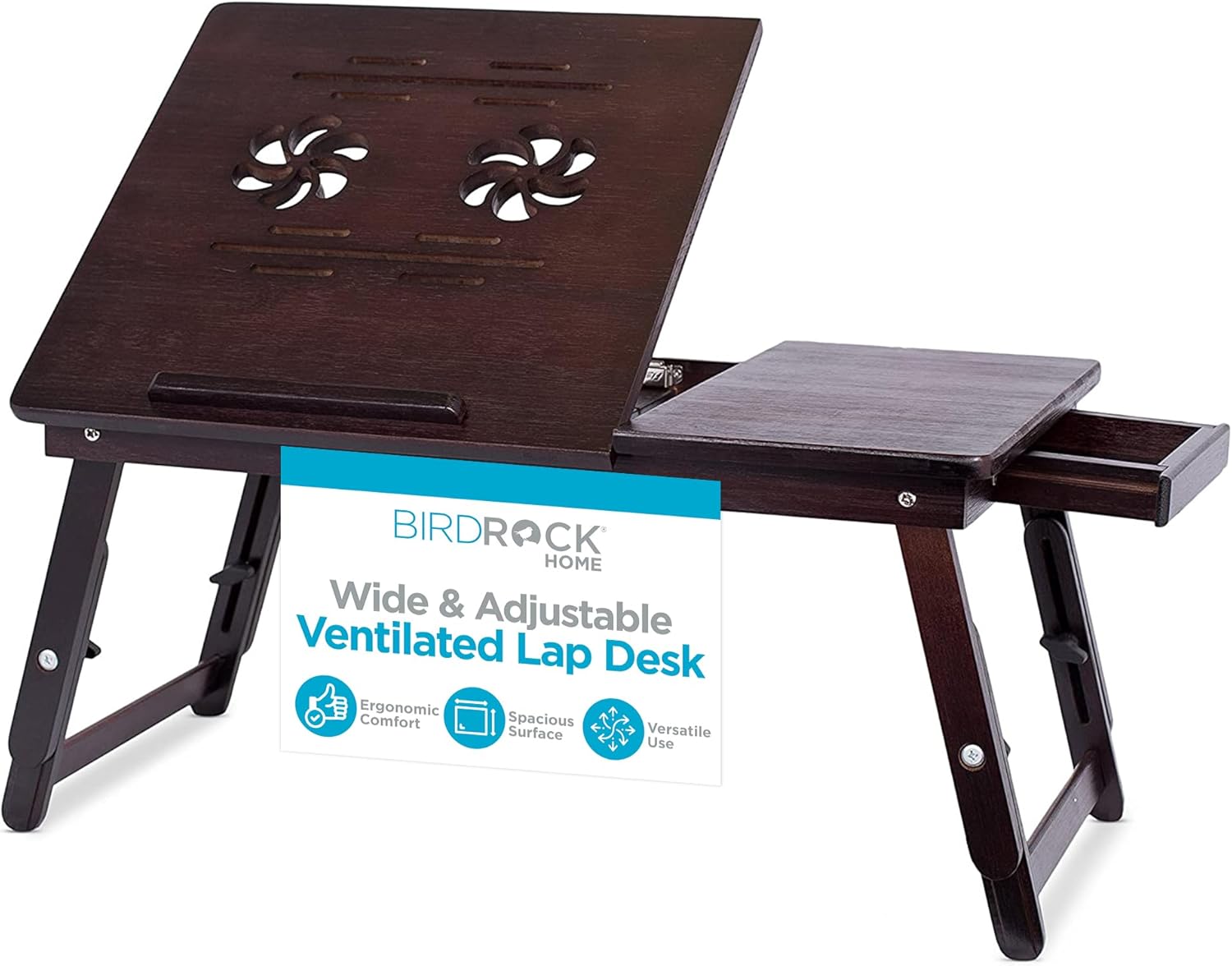 Sofi Sa Bambo Ventilatio La Tra wit Adjustabl Leg (Walnut)
