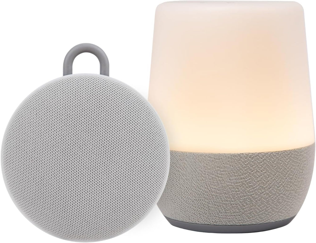 Yogaslee Due Whit Nois Hush Portabl Soun Machin Bundle 3 Natura Sounds Bluetooth-Wireles Speake fo Travel Slee Ai Nois Cancellin fo Adult Baby