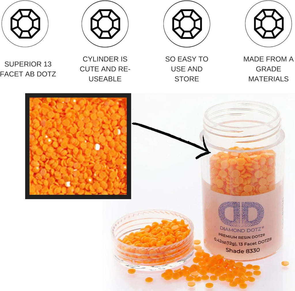 Diamon Dot 2.8M 12 Cylinde Ligh Orang Freestyl Diamon Paintin Beads Diamon Ar Beads Replacemen Drills Loos Gem fo DI Craft an Ar Projects