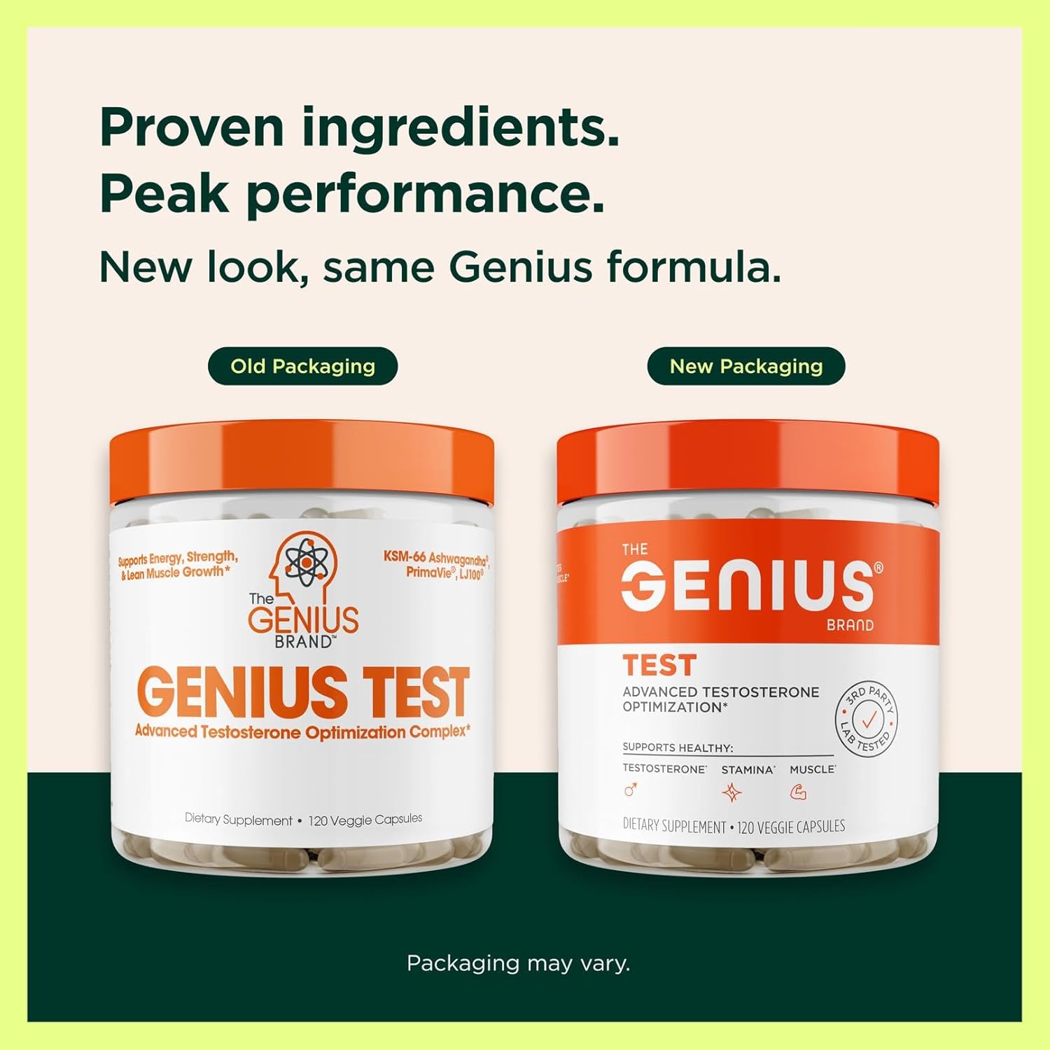 Geniu Test Advance Testosteron Booste fo Me Natura Stamina Endurance Energ Strengt Enhancin Supplemen Lea Muscl Builder Brai Libid Suppor Mal Supplements 12 Veggi Pills