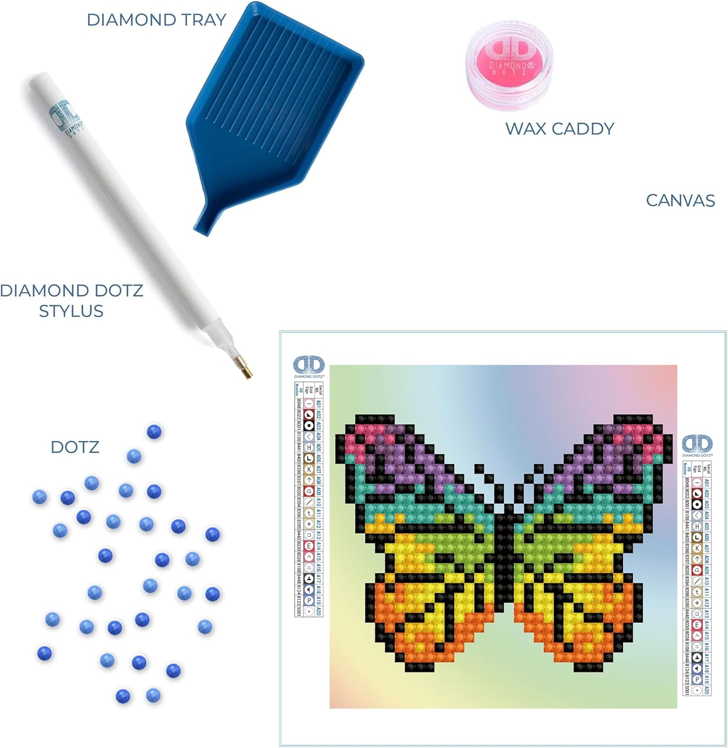 DIAMON DOT Rainbo Butterfl Natur Diamon Paintin Kit fo Adult Diamon Ar Kit Relaxin Creativ Craf Ki wit Dot Gem 4inchx4inch
