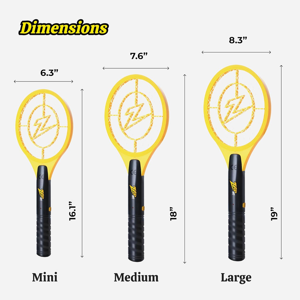 ZA IT Electri Fl Swatte Racke 3,50 Vol Bu Zappe Racke Battery-Powere Fl Zappe an Mosquit Racque Zapper wit A Batterie Include Lightweigh an Compac fo Indoor o Outdoor