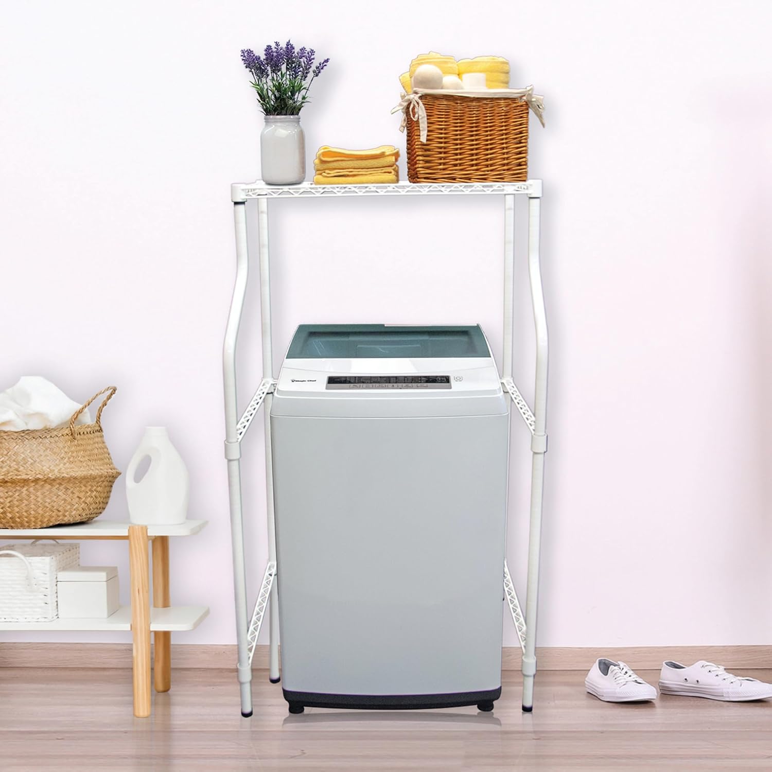 Magi Che To Loa Compac Washer 1. C F Min Washin Machin wit LE Display Cycles Wate Level  Temperatur Settings White